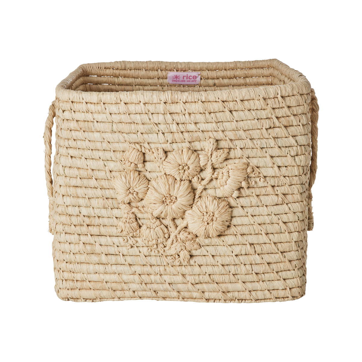 RaffiaCraft - Panier de Rangement Tressé Fait Main