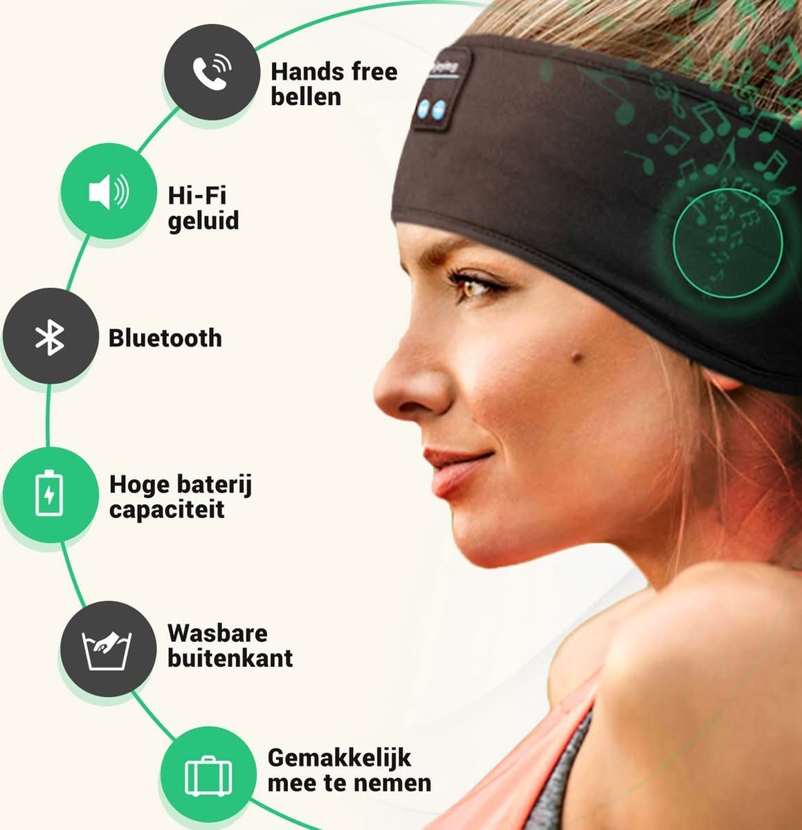 Kneeshield Bandeau Connecté Bluetooth Sommeil Profond
