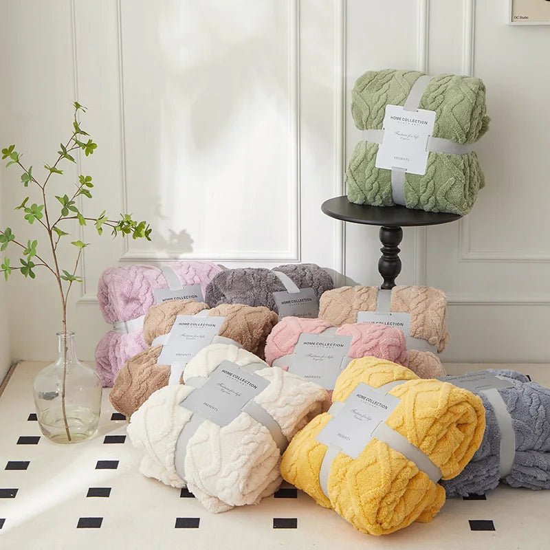 CozyLuxe - Couverture de Luxe en Laine d'Agneau