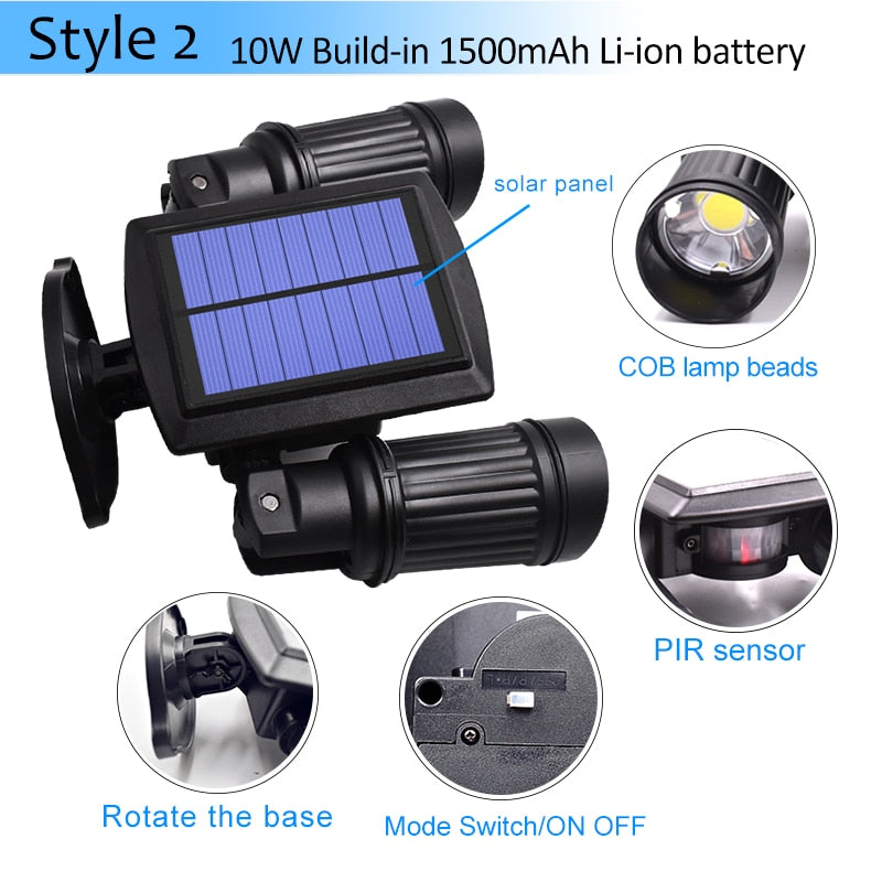 Ultra-Bright Outdoor Solar LED Lamps