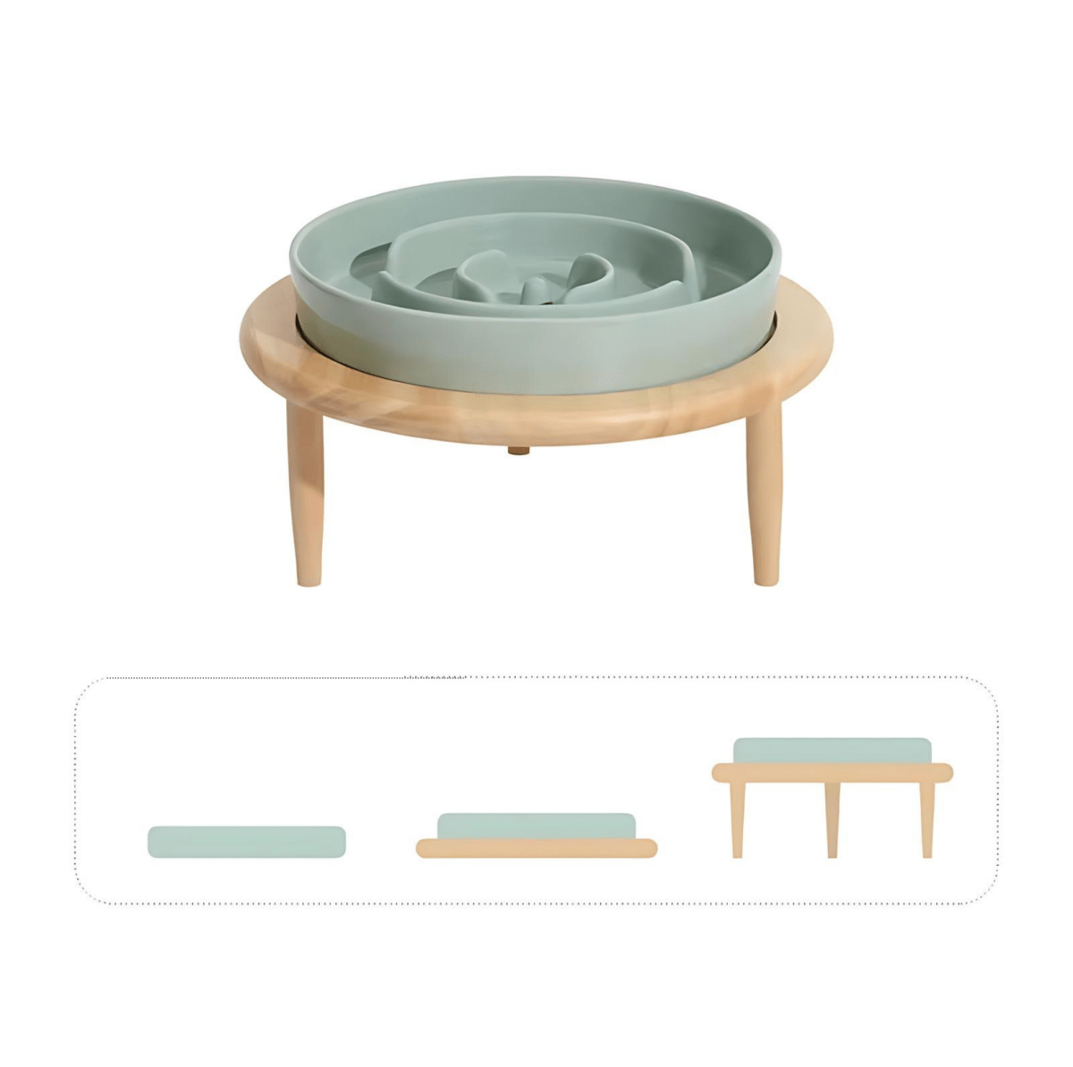 Ceramic Slow Feeder Bowl for Dogs and Cats