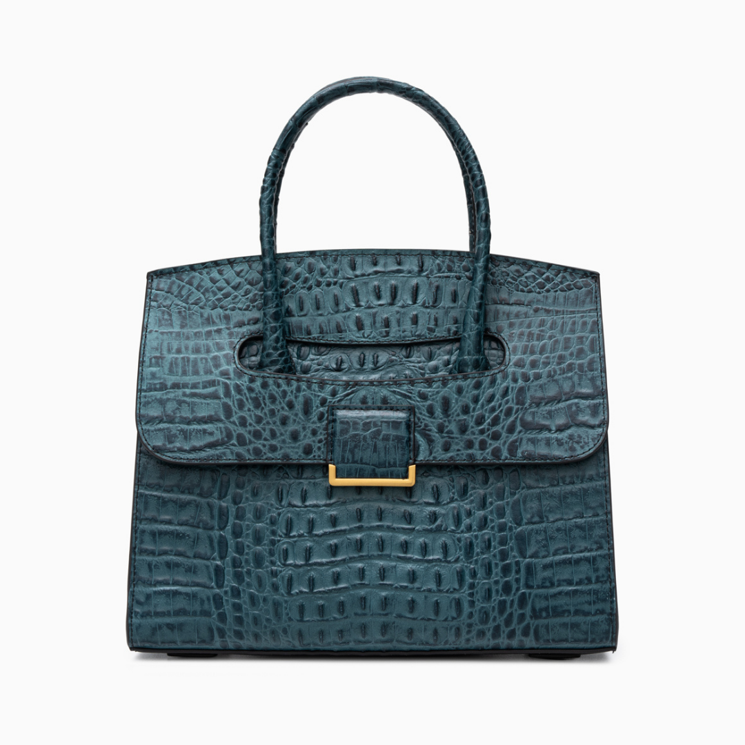 Structured Handbag with Flap and Top Handle, 6 Colours