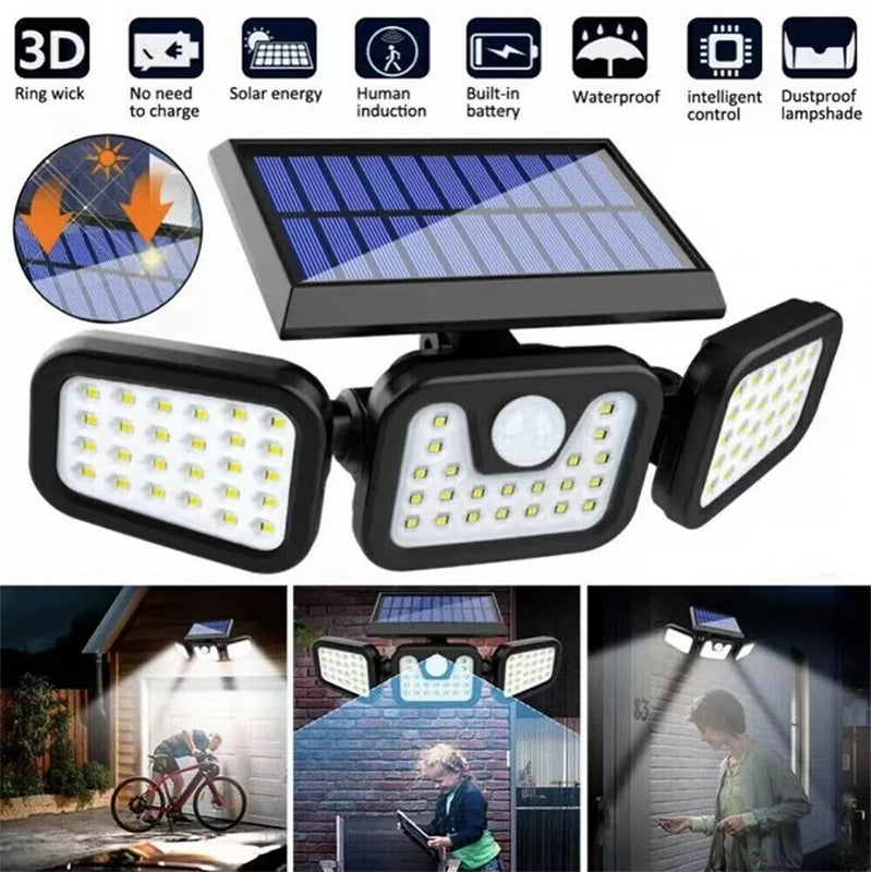 Lampe Solaire d'Extérieur à Détecteur de Mouvement