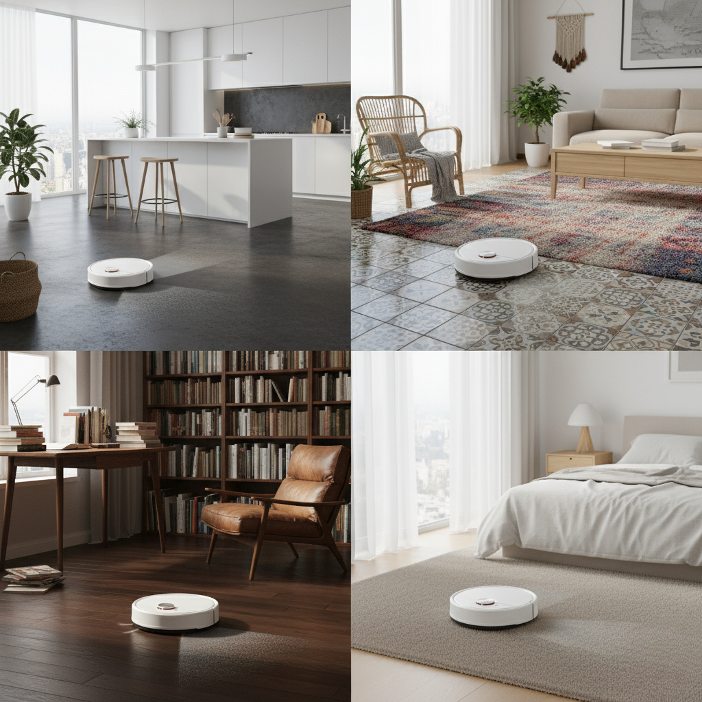 2-in-1 Robot Vacuum and Mop for Hard Floors