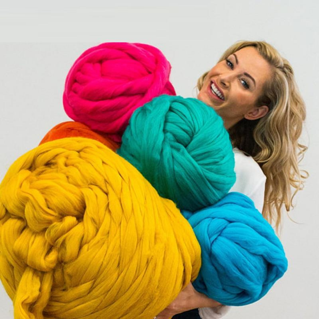WinterVibe - Kit Plaid DIY en Grosse Maille