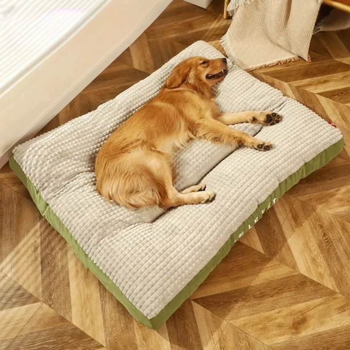 Lit pour chien en mousse ferme à housse lavable