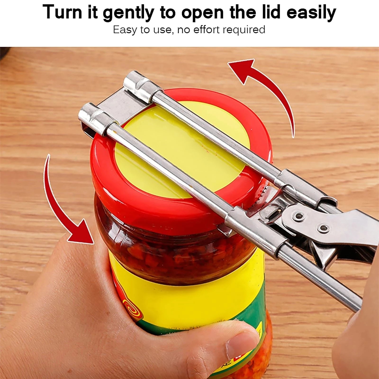 Stainless Steel Multi-Function Jar Opener