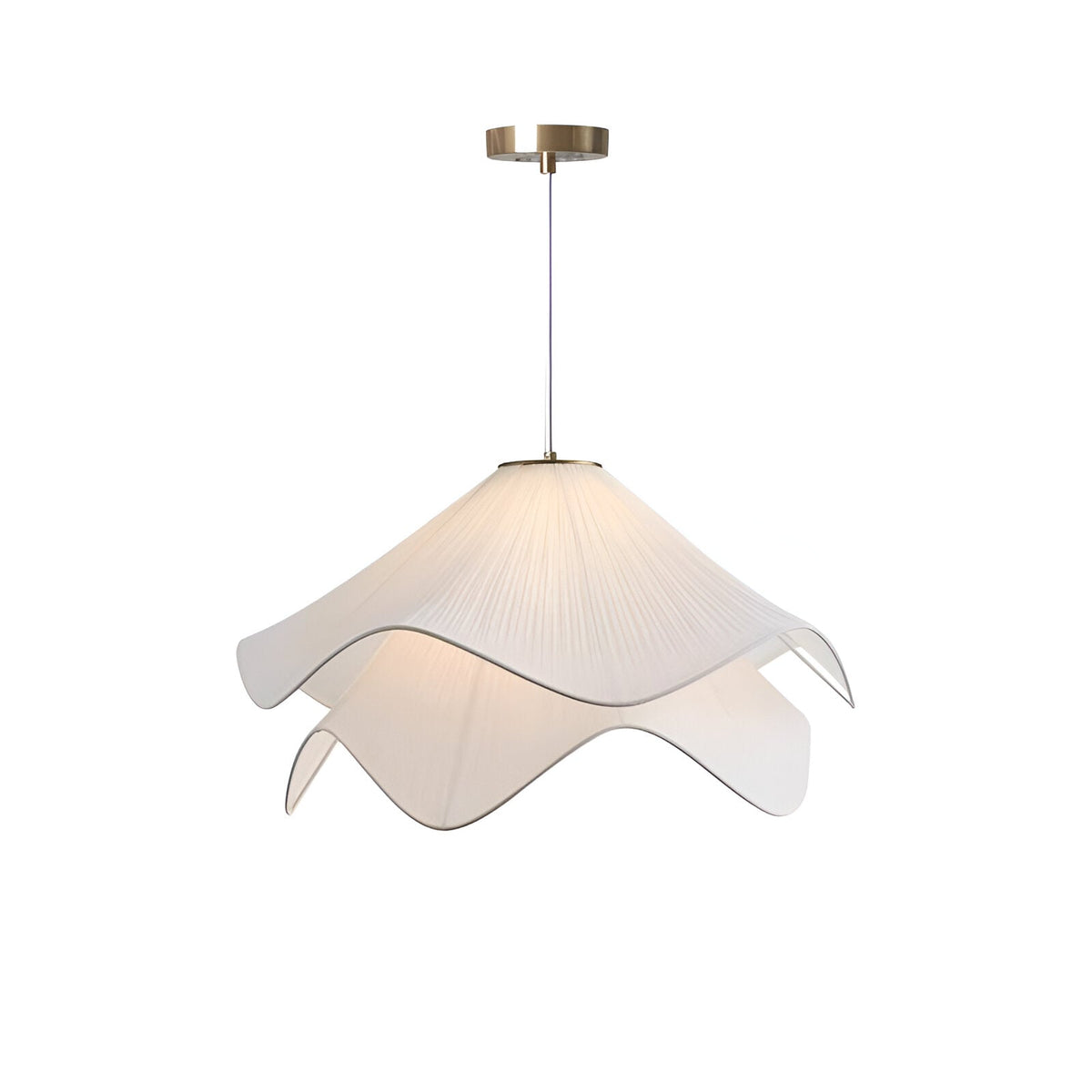 Suspension japandi en tissu drapé, 40 à 80 cm