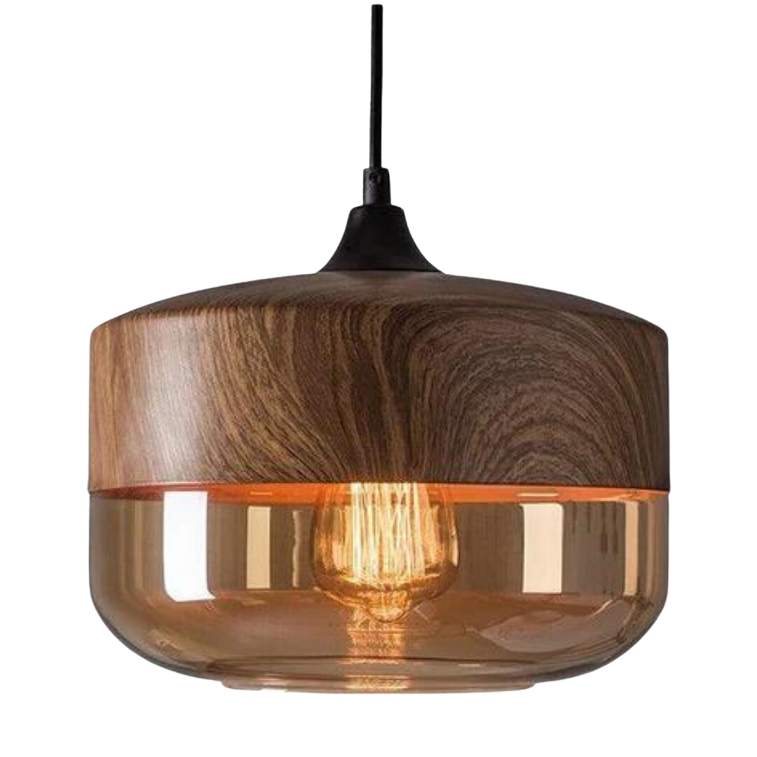 Suspension Scandinave en Verre Teinté