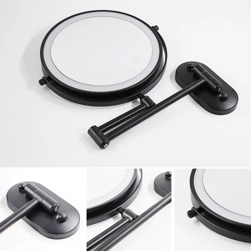 Rechargeable LED Wall-Mounted Magnifying Mirror