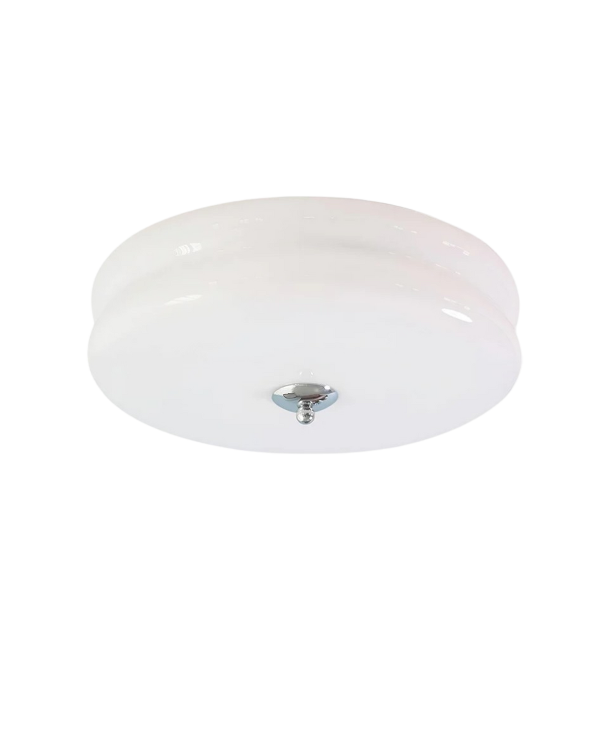 Plafonnier LED Art déco en verre, 3 teintes
