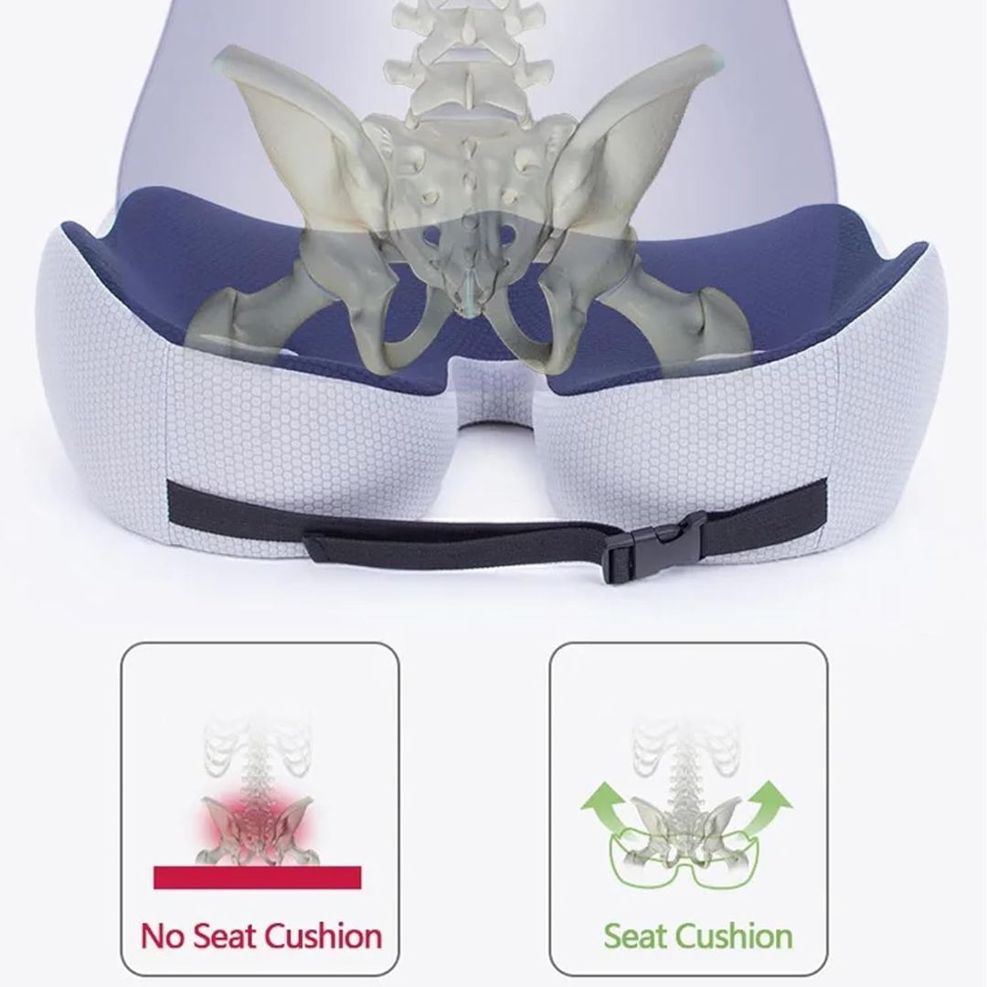 Coussin d'Assise Ergonomique en Mousse à Mémoire