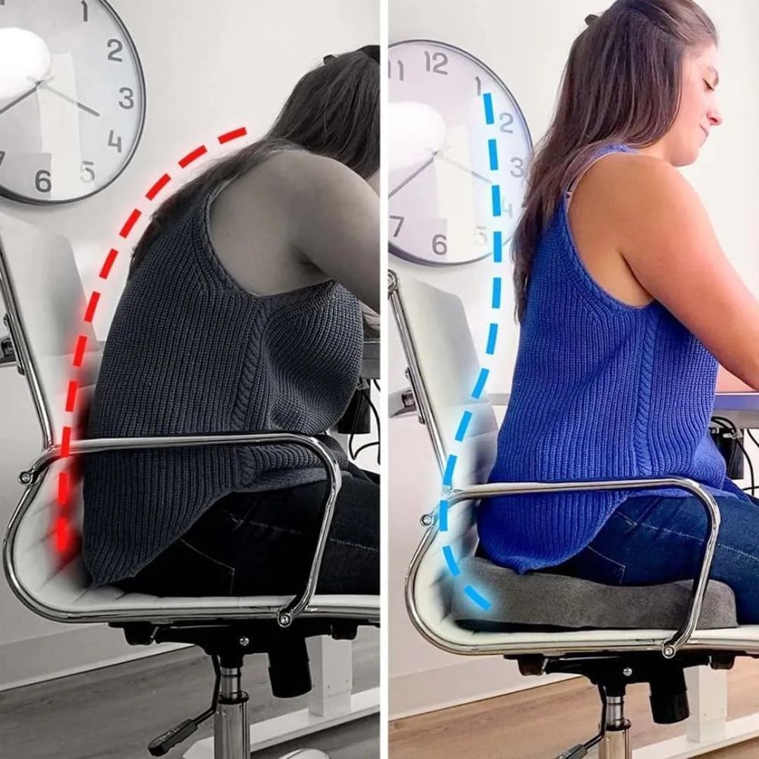 Coussin d'Assise Ergonomique en Mousse à Mémoire