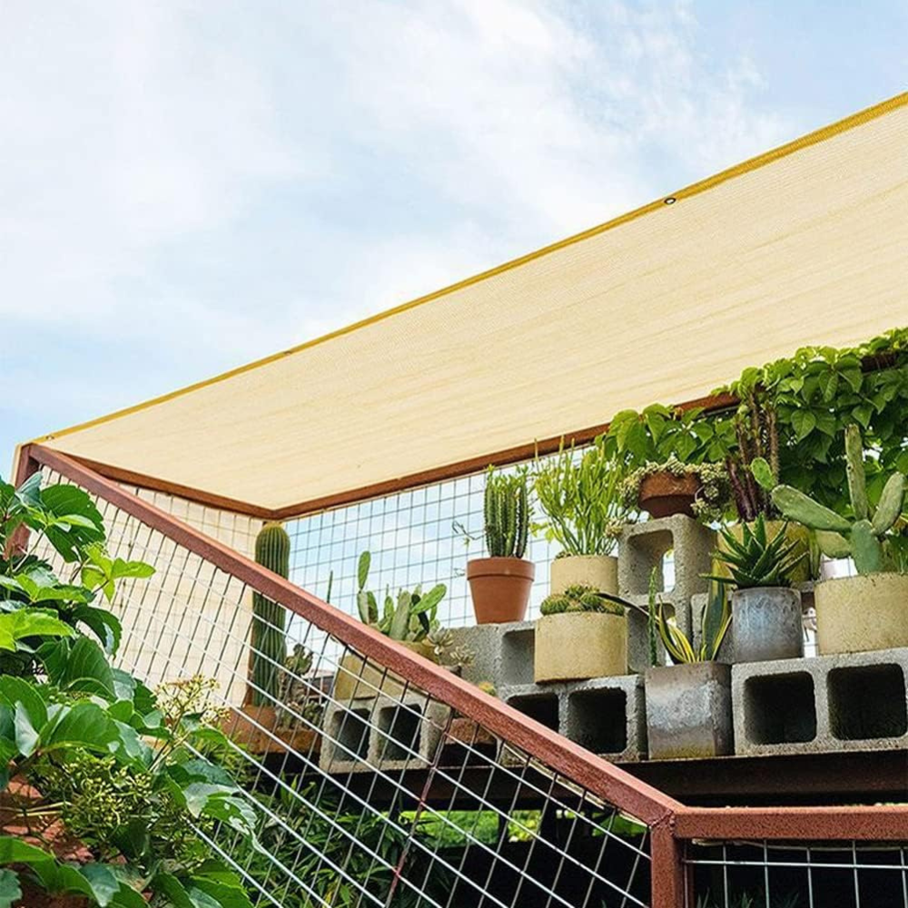 Voile d'Ombrage en Filet pour Terrasse