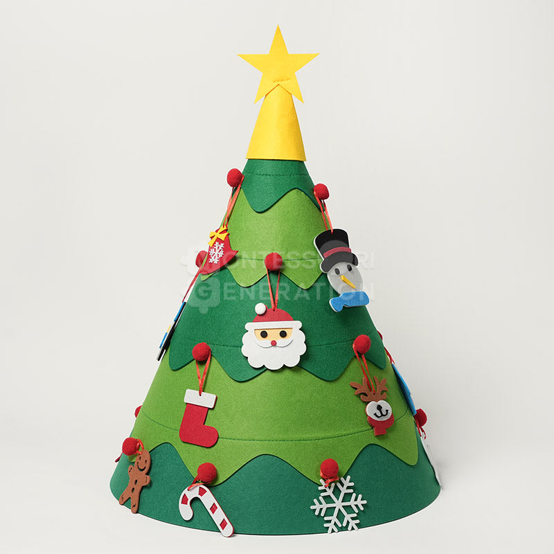 Felt Christmas Tree with 18 Ornaments, from 12 Months