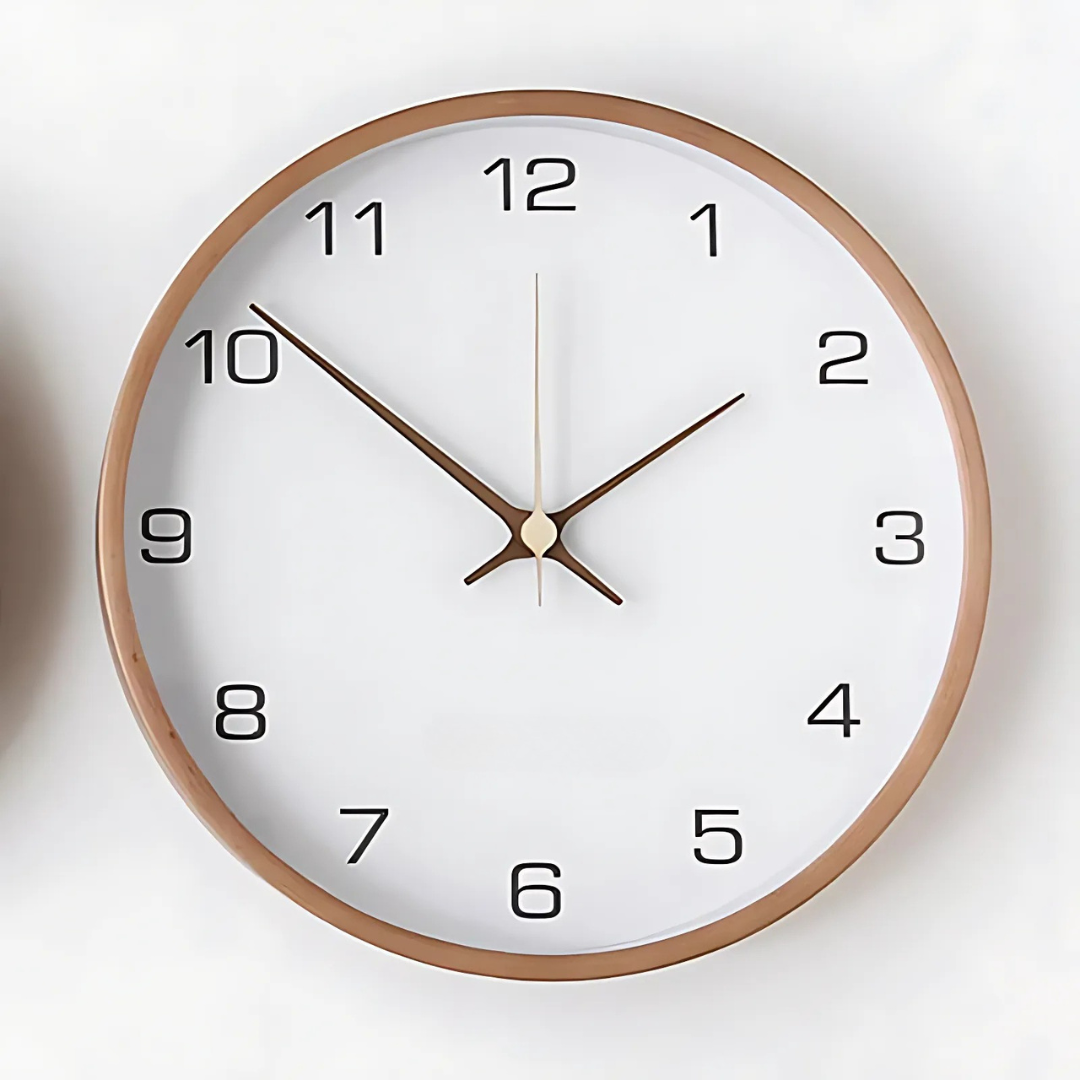 Silent Minimalist Wall Clock, 25, 30 or 35 cm