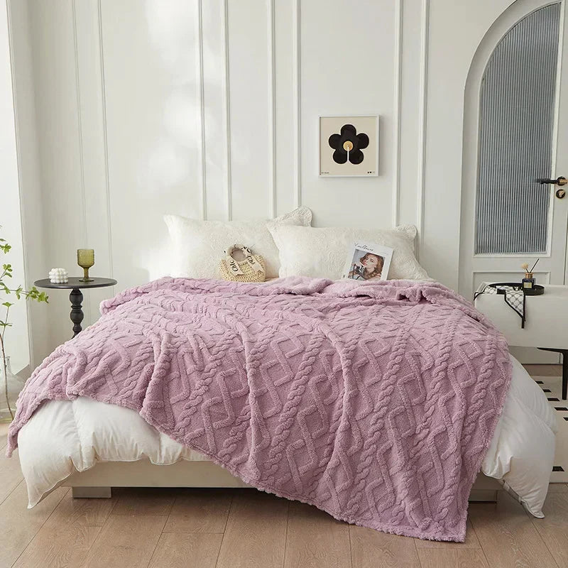 CozyLuxe - Couverture de Luxe en Laine d'Agneau
