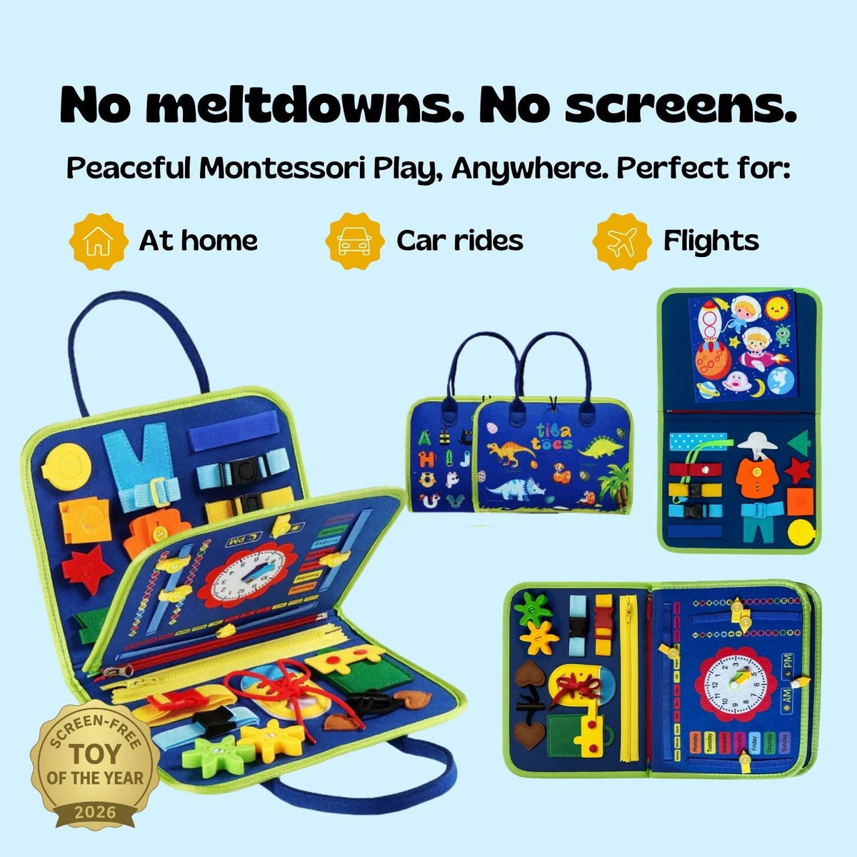 Tableau d'activités Montessori pour tout-petit