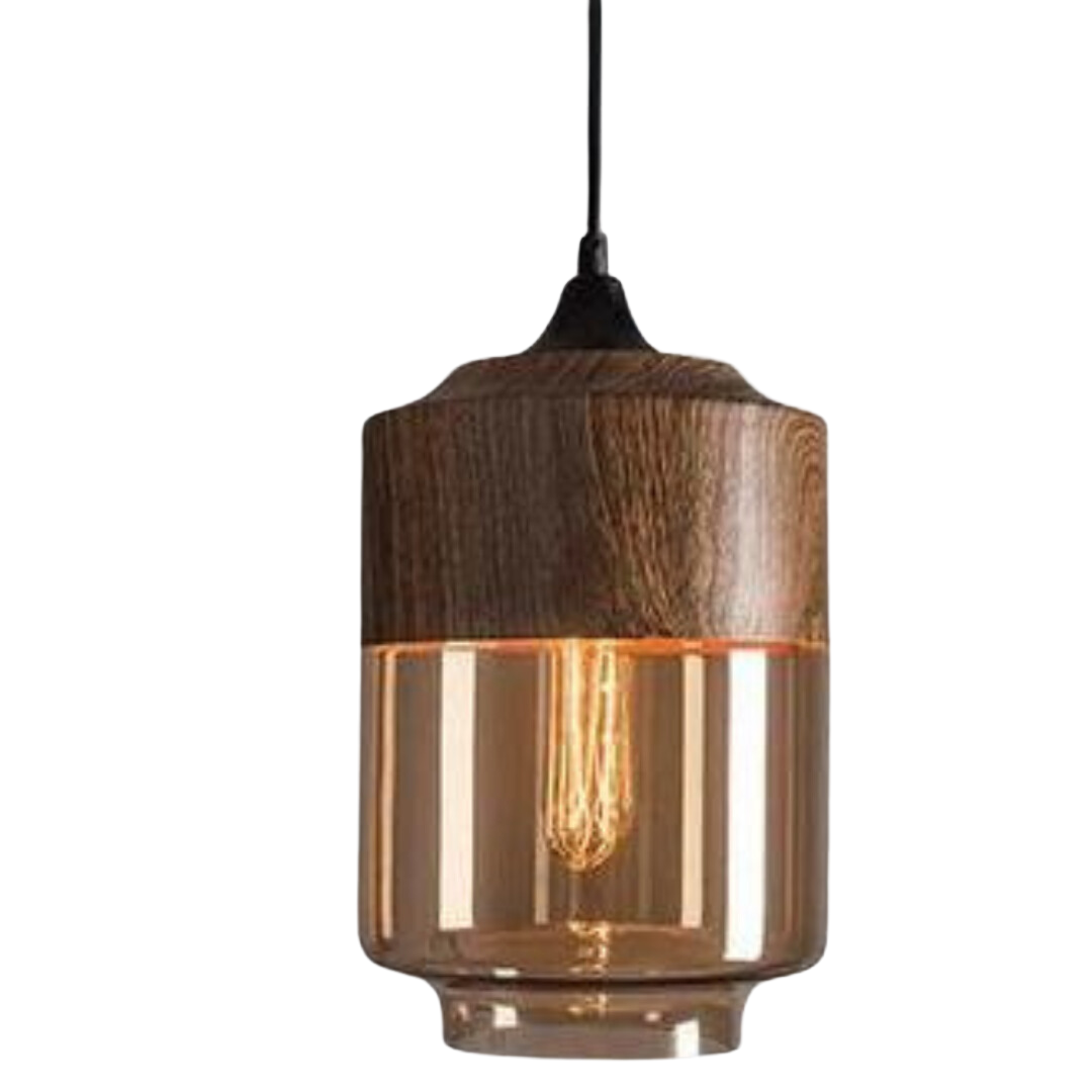 Suspension Scandinave en Verre Teinté