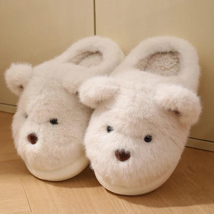 Women's Teddy Bear Plush Slippers