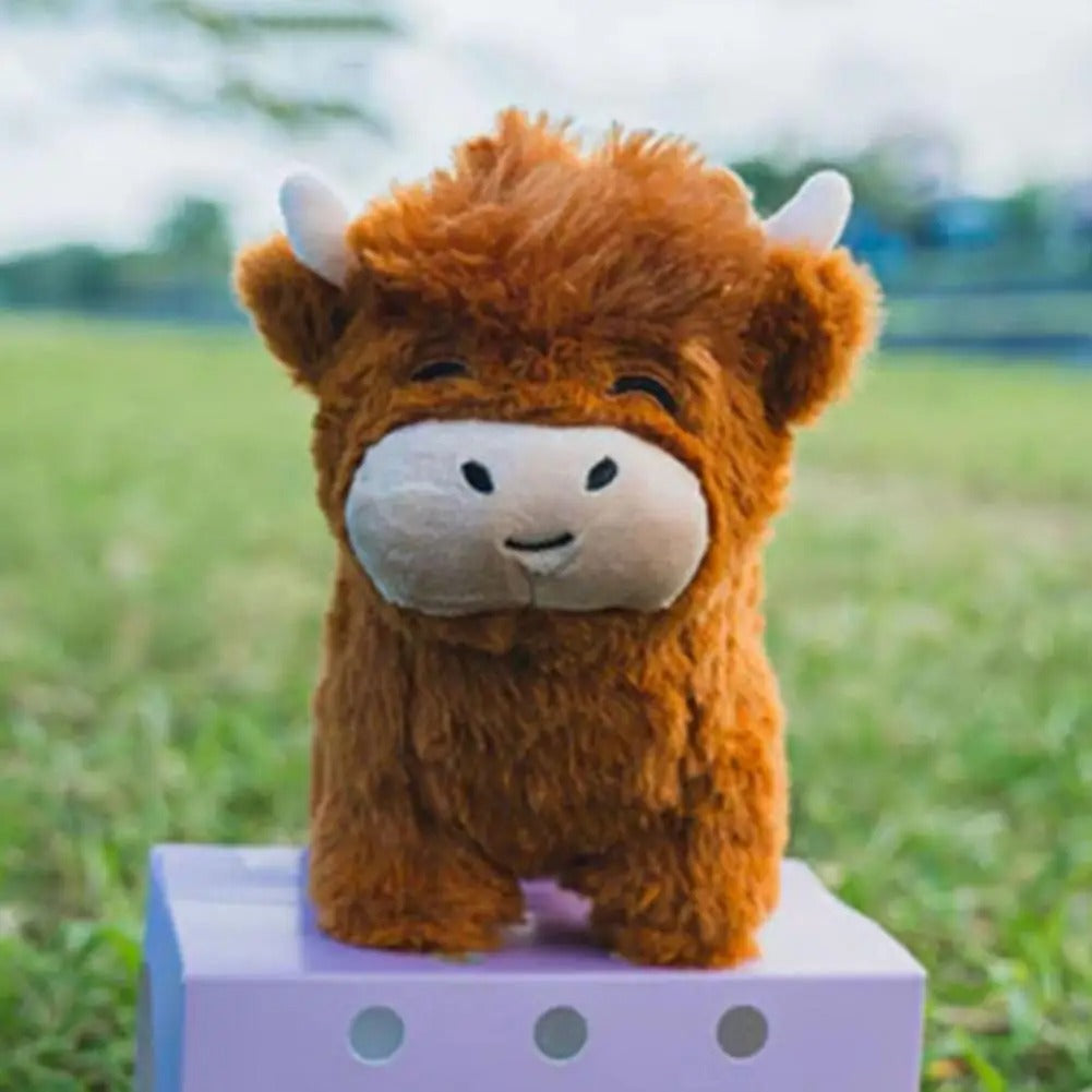 Peluche vache des Highlands, environ 18 cm