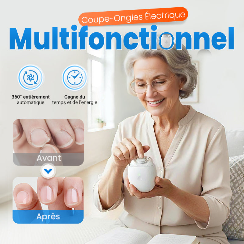 Lime à ongles électrique rechargeable, 3 vitesses