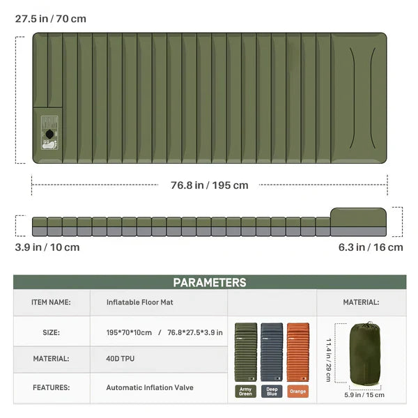 Matelas Gonflable Portable de Camping