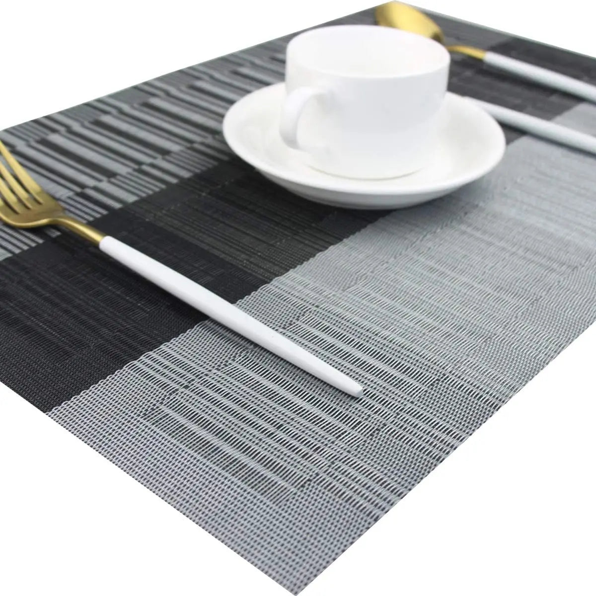 Sets de table tissés lavables, résistants à la chaleur