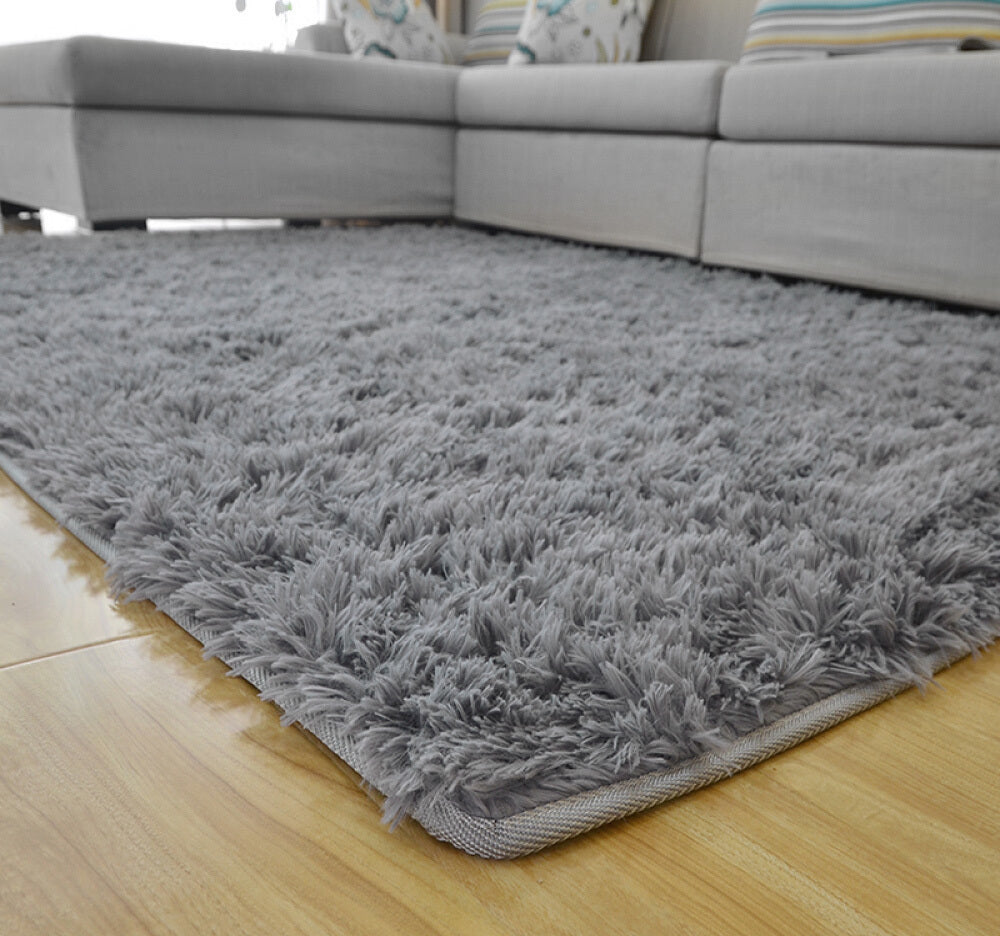 Soft Shaggy Rug, Grey, 120 x 160 cm