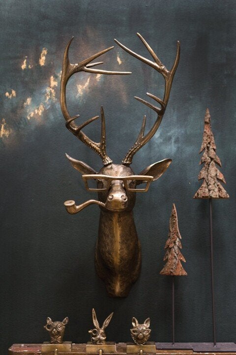 Resin Animal Head Wall Decoration