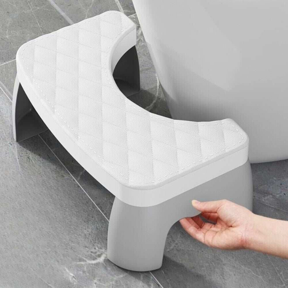 Tabouret de toilette compact antiderapant