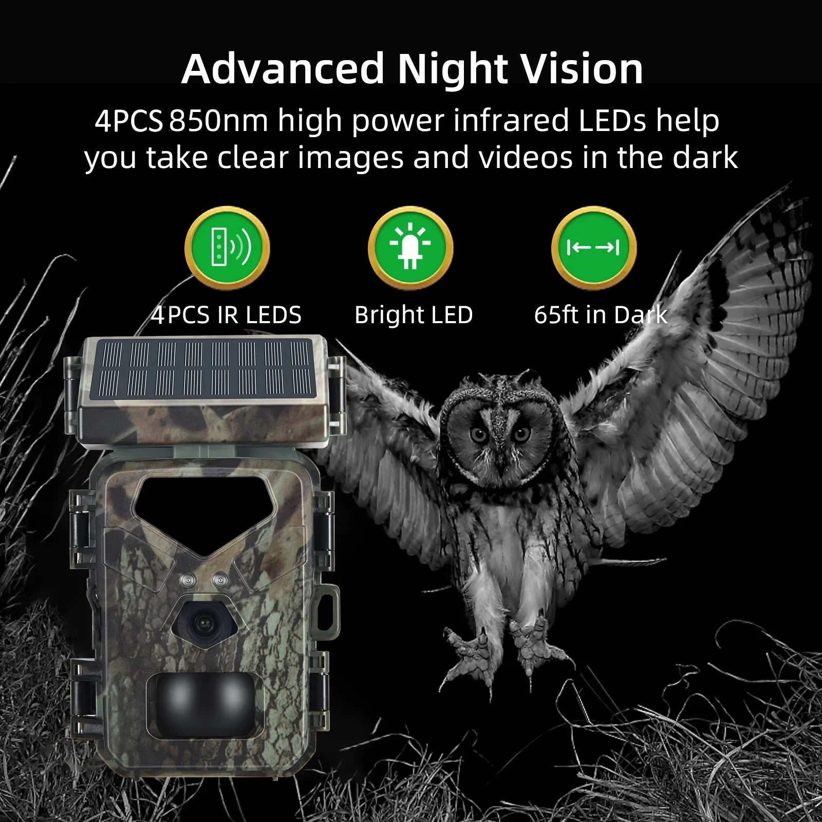 Caméra de Chasse Compacte Solaire