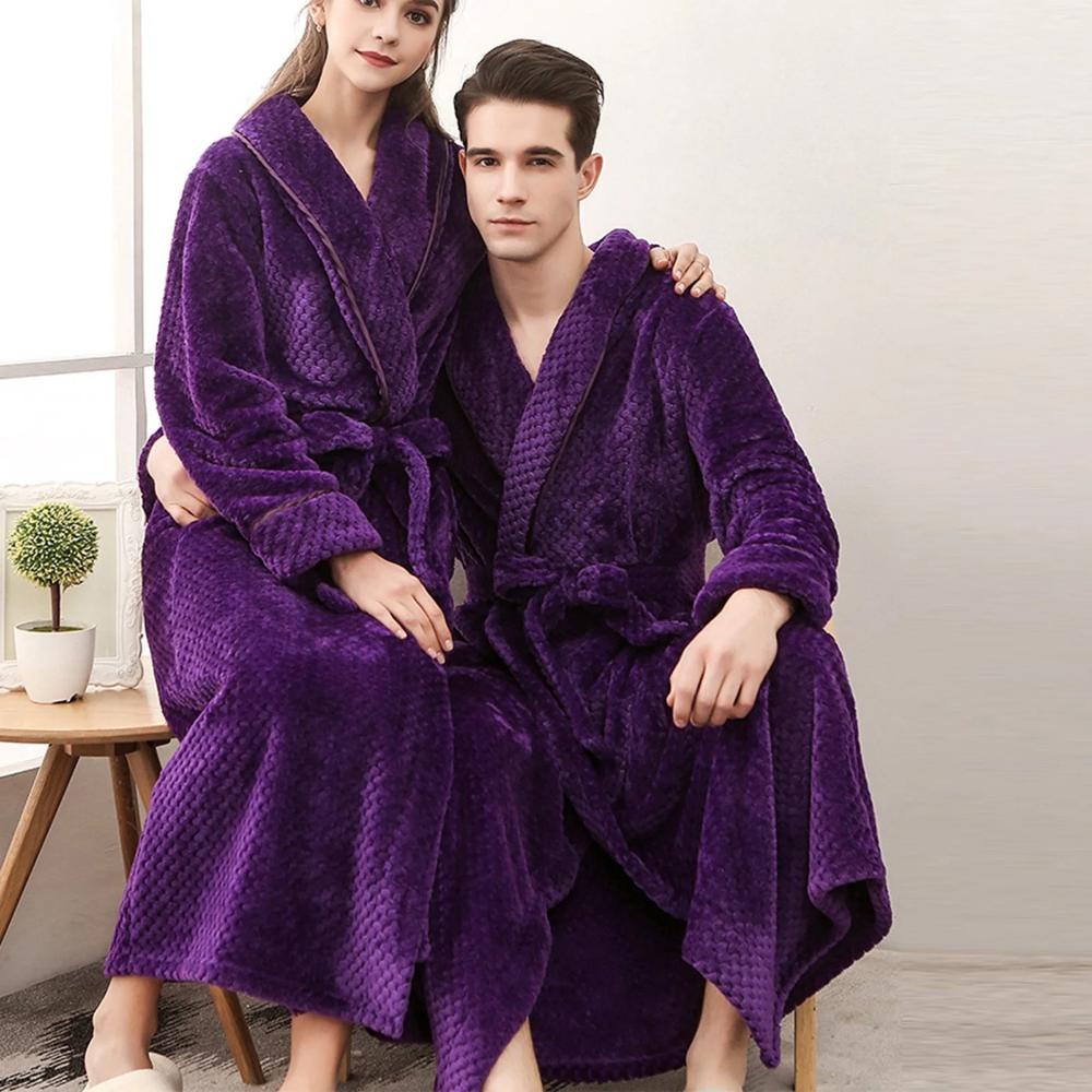 Peignoir d'Hiver en Polaire Douce – Purple