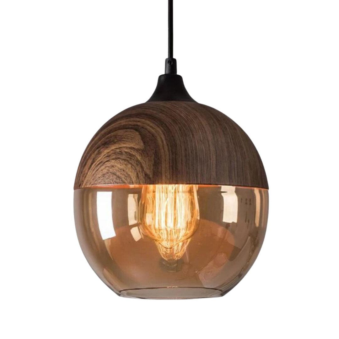 Suspension Scandinave en Verre Teinté
