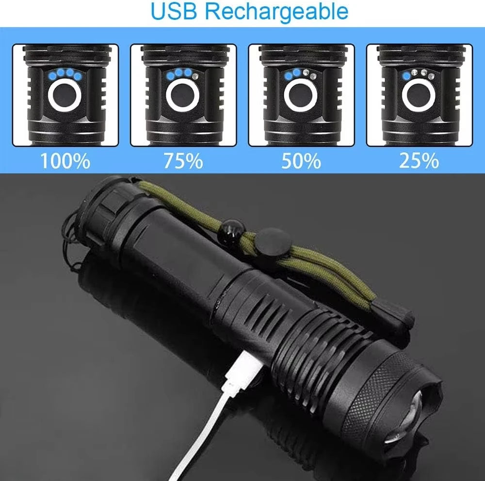 Lampe Torche Rechargeable Haute Luminosité