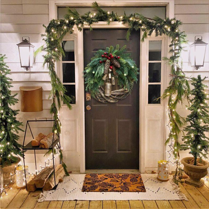 Rustic Bohemian Style Christmas Wreath