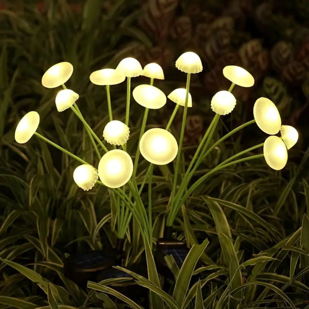 Lampes Champignons Solaires Oscillantes pour Jardin