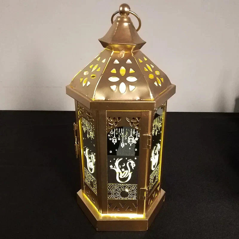 NoorLantern - Lanterne d'Ambiance en Fer Forgé