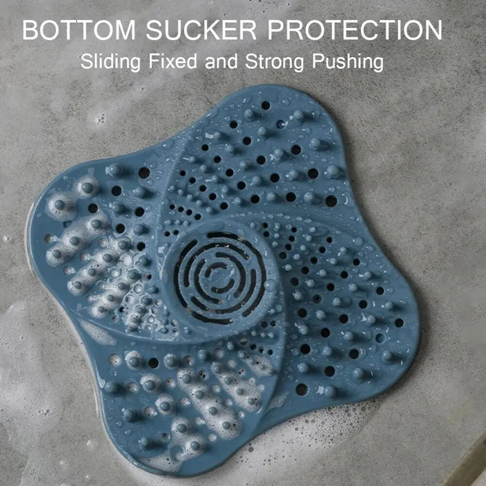 Filtre anti-bouchon spirale pour douche