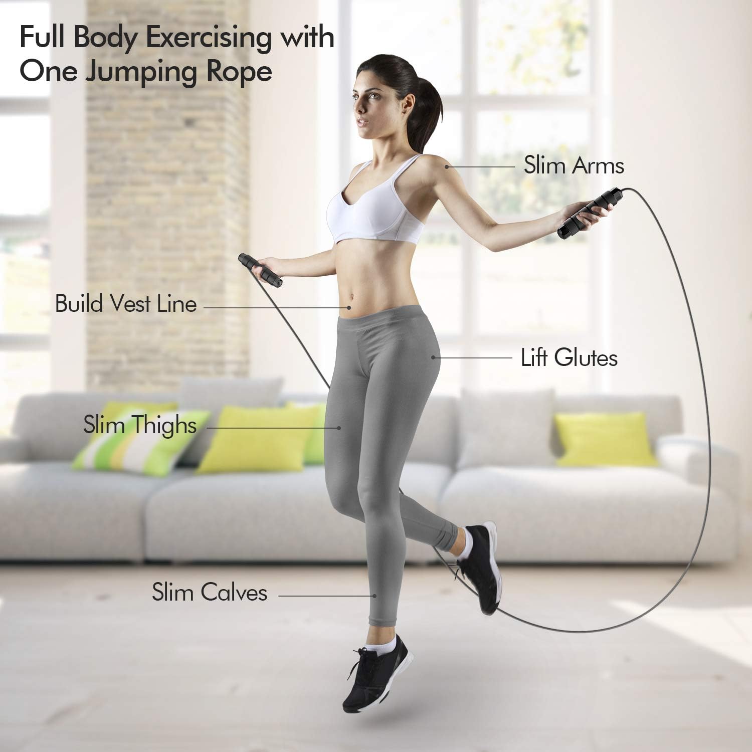 FlexiJump – Corde à Sauter Anti-Emmêlement