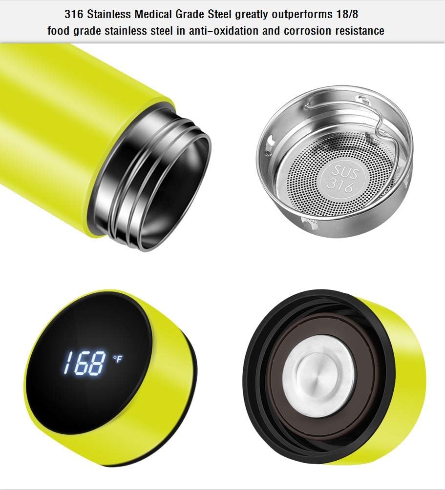 ThermoGlow – Bouteille Isolée LED Intelligente