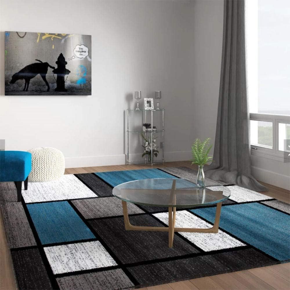 Grand tapis moderne 300 x 200 cm à motif géométrique