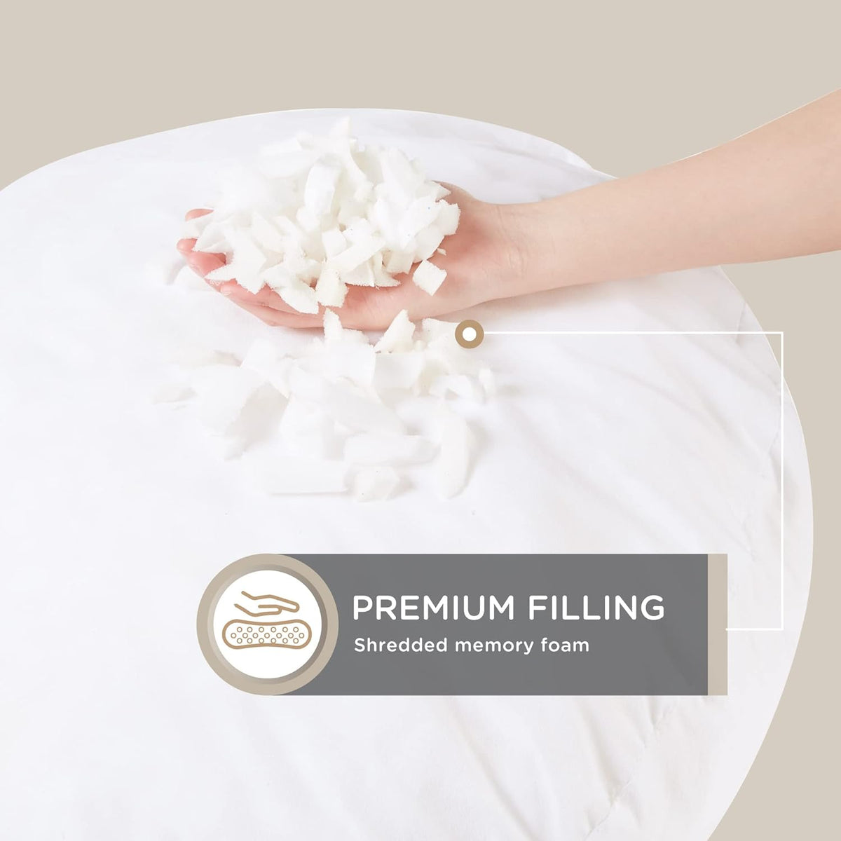 ZenCircle - Coussin Rond en Mousse à Mémoire