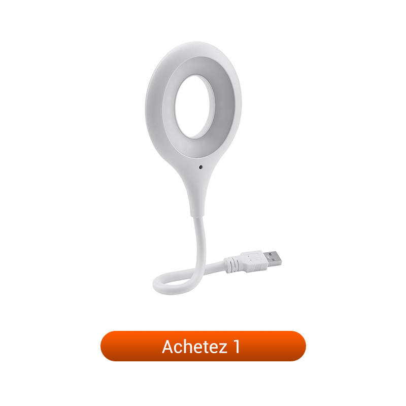 Lampe LED USB à commande vocale et col de cygne
