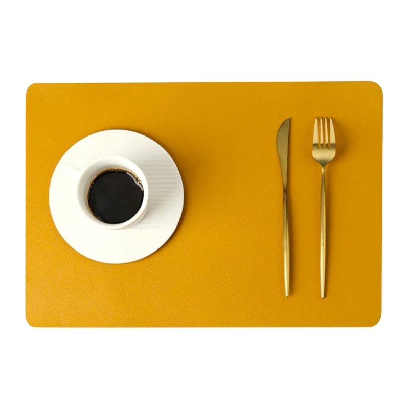 Rectangle Waterproof Faux Leather Placemat