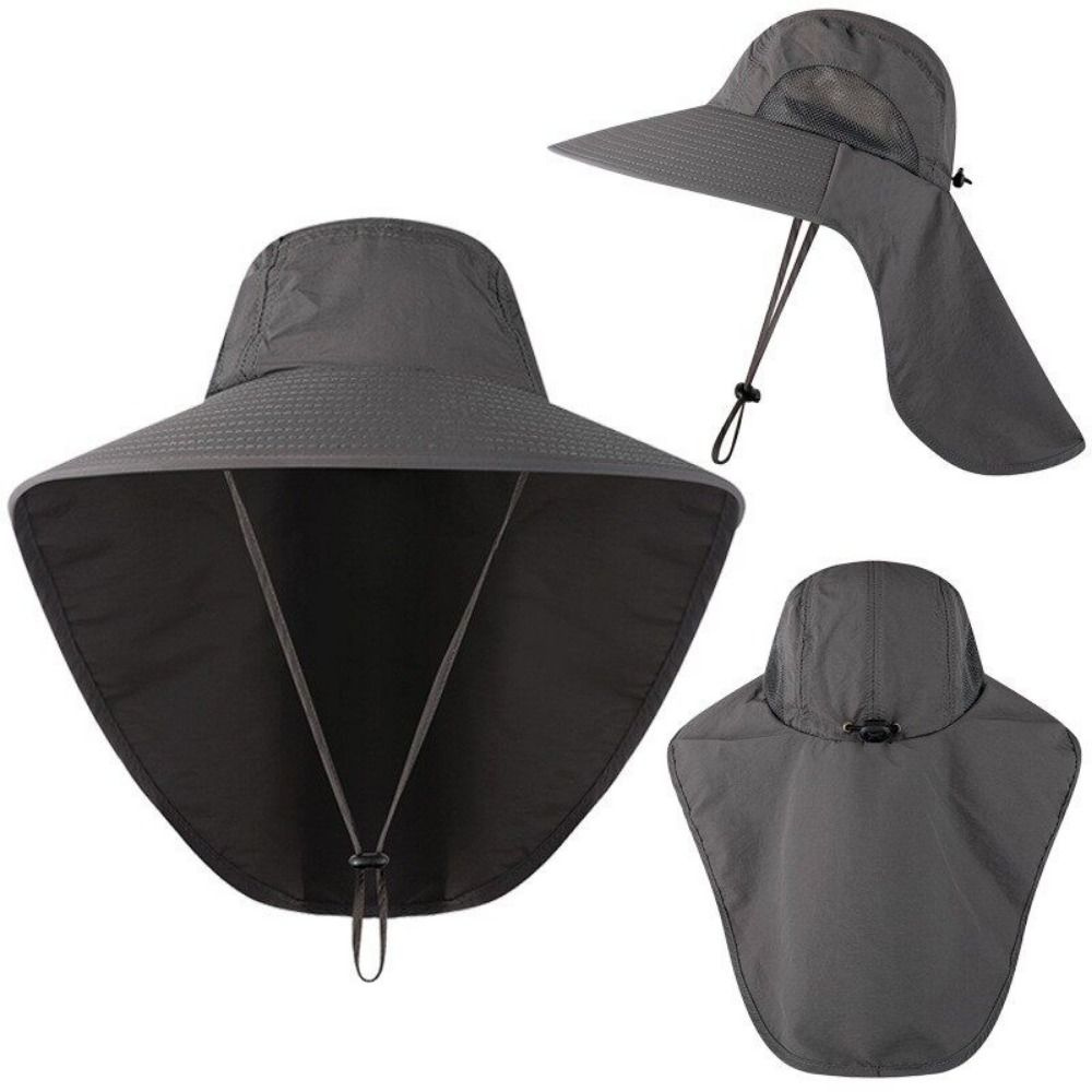 Chapeau de Pêche Anti-UV à Large Bord Respirant