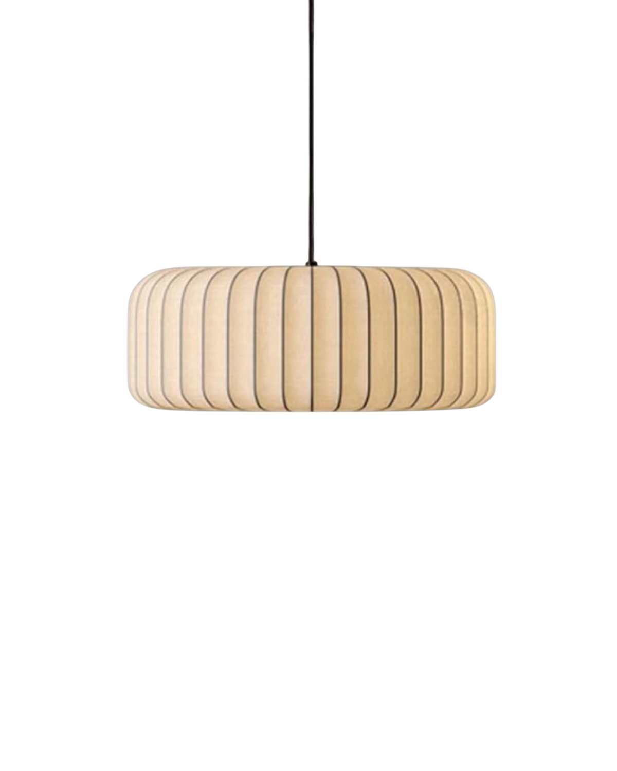 Suspension abat-jour en tissu fait main, minimaliste