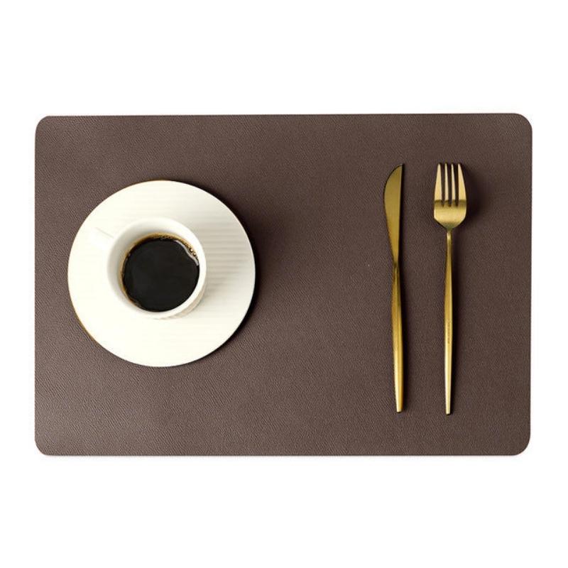 Rectangle Waterproof Faux Leather Placemat