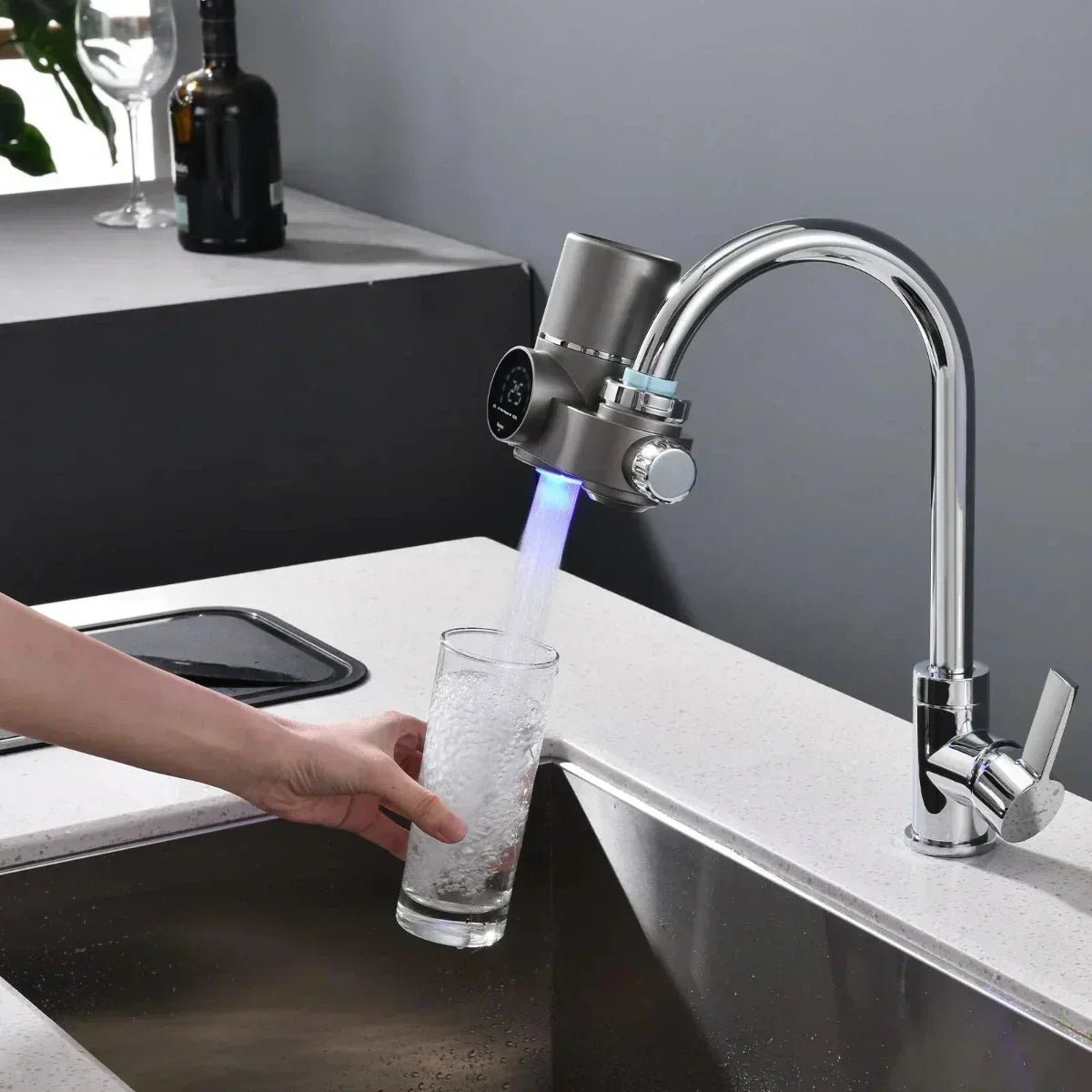 Filtre à Eau pour Robinet avec Écran LED