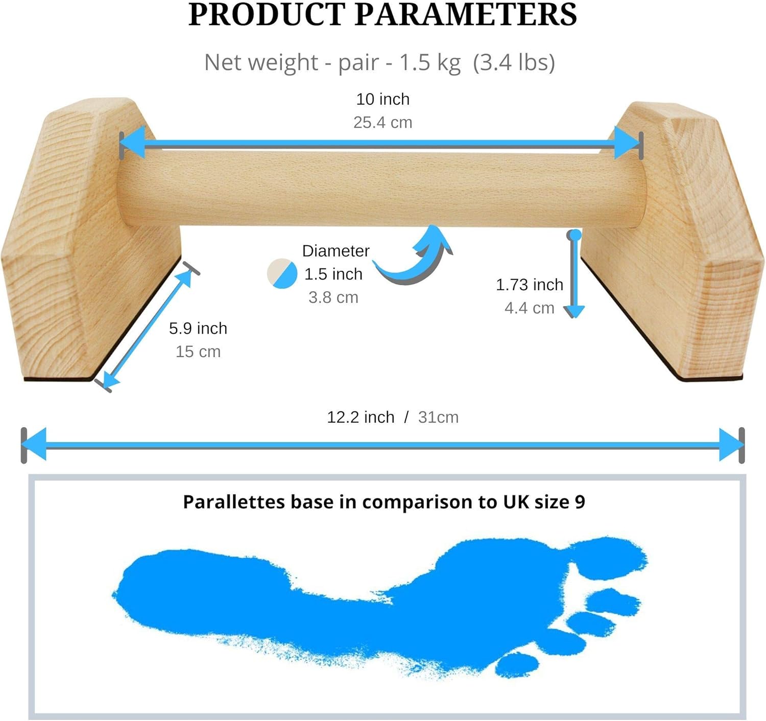 Calisthenics PowerBars – Barres Pompes Bois